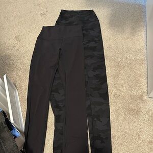 Lulu lemon leggings camouflage black and grey